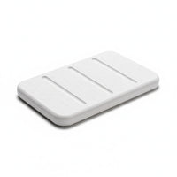 Porte Savon Blanc, vue produit sur fond blanc