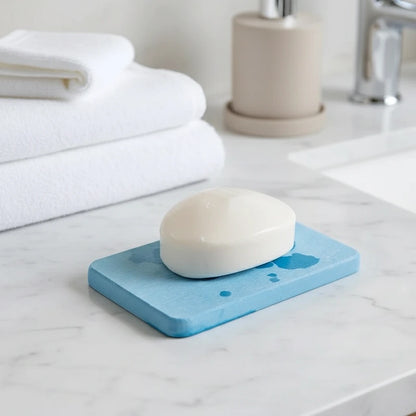 Porte Savon Bleu 4