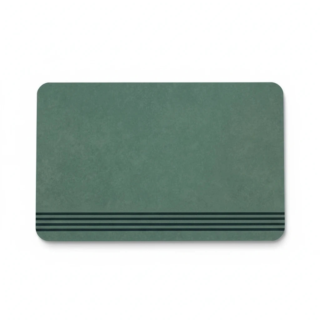 Tapis De Bain Vert Foncé 3